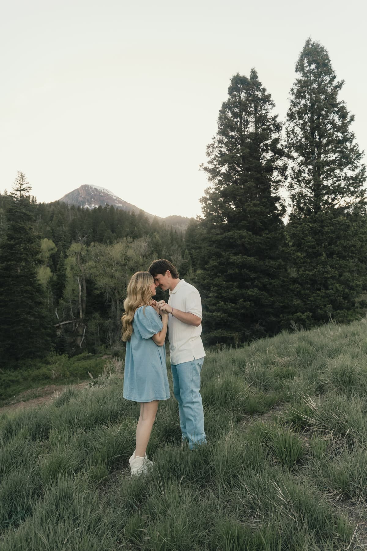 Jett and his wife in the mountains